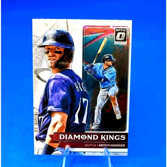 2022 PANINI DONRUSS - OPTIC BASEBALL DIAMOND KINGS MITCH HANGER CARD 12 SEATTLE - Picture 2 of 4